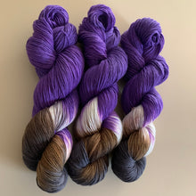 Load image into Gallery viewer, Amethyst Hand Dyed Superwash Merino Wool &amp; Nylon Sparkle Sock Yarn
