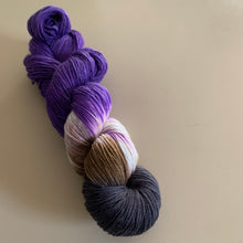 Load image into Gallery viewer, Amethyst Hand Dyed Superwash Merino Wool &amp; Nylon Sparkle Sock Yarn
