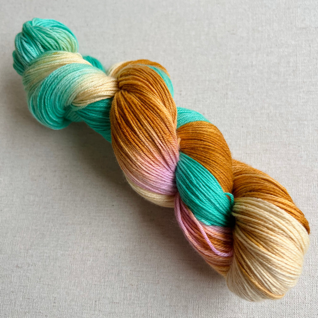 OOAK Variant (Trial 22) of Knee Deep Hand Dyed Superwash Merino Wool, Cashmere & Nylon Sock Yarn