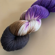 Load image into Gallery viewer, Amethyst Hand Dyed Superwash Merino Wool &amp; Nylon Sparkle Sock Yarn
