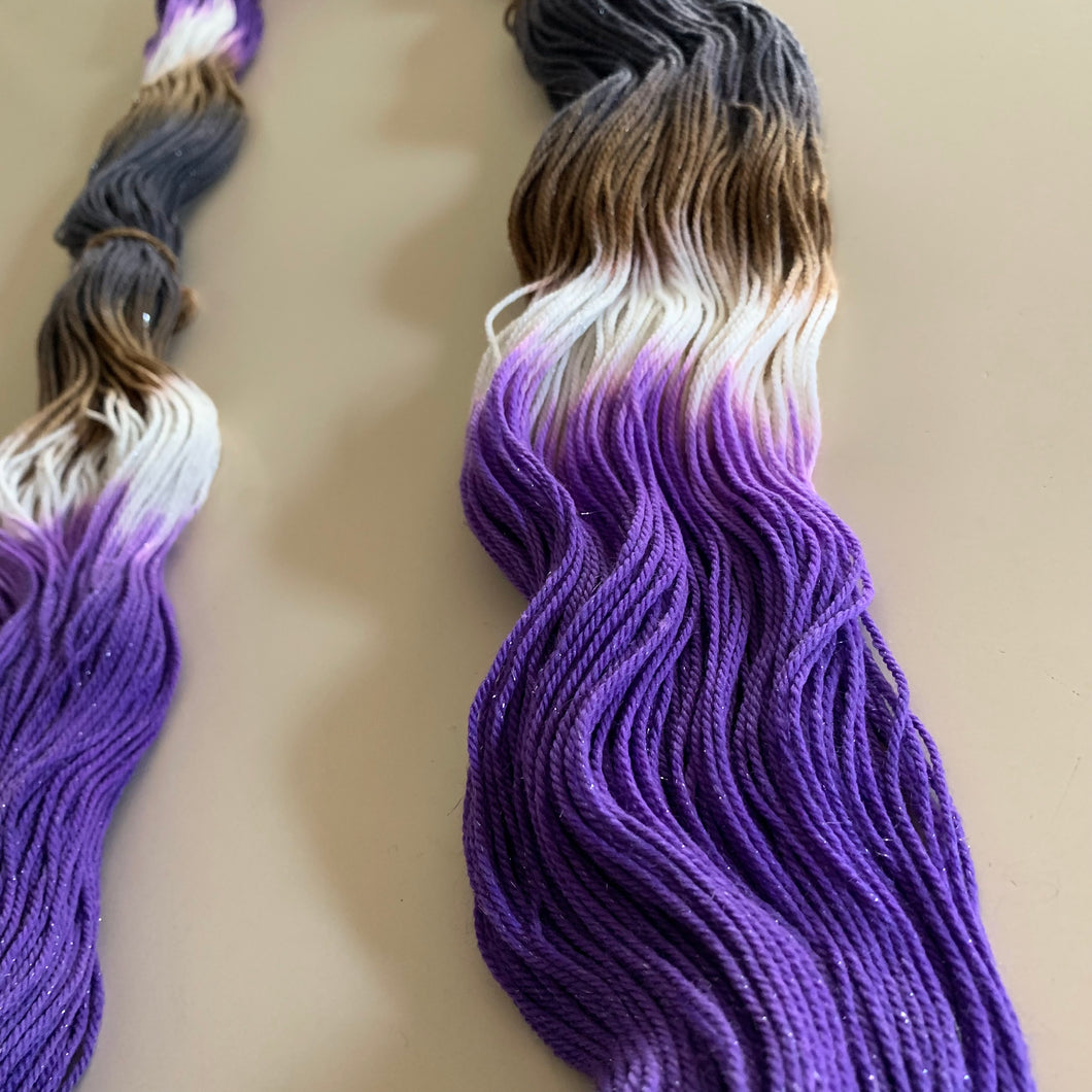 Amethyst Hand Dyed Superwash Merino Wool & Nylon Sparkle Sock Yarn