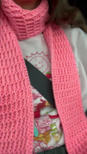 Load and play video in Gallery viewer, Sugar, Sugar (Strawberry Sugar Wafer) Scarf Crochet Pattern
