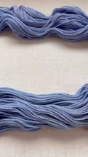 Load and play video in Gallery viewer, OOAK Variant of Blue Jeans (Trial 5) Hand Dyed Merino Wool Superwash DK Yarn
