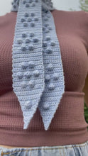 Load and play video in Gallery viewer, I Woke Up Scarf Tie Crochet Pattern Kit

