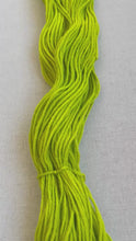 Load and play video in Gallery viewer, OOAK Variant of Diet Mountain Dew (Trial 4) Hand Dyed Merino Wool Superwash DK Yarn
