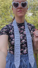 Load and play video in Gallery viewer, I Woke Up Scarf Tie Crochet Pattern Kit
