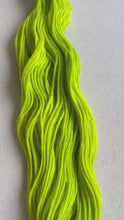 Load and play video in Gallery viewer, OOAK Variant of Diet Mountain Dew (Trial 7) Hand Dyed Merino Wool Extra Soft Superwash DK Yarn
