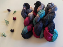 Load image into Gallery viewer, Cherry Hand Dyed Superwash Merino Wool, Cashmere &amp; Nylon Sock Yarn
