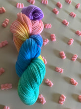 Load image into Gallery viewer, Sour Candy Hand Dyed Superwash 100% Merino Wool Sock Yarn
