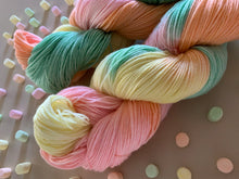 Load image into Gallery viewer, Marshmallow World Hand Dyed Superwash Merino Wool, Cashmere &amp; Nylon Sock Yarn
