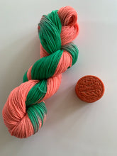 Load image into Gallery viewer, Chromatica I (Lady Gaga Oreos) Hand Dyed Superwash Merino Wool &amp; Nylon Sparkle Sock Yarn
