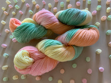 Load image into Gallery viewer, Marshmallow World Hand Dyed Superwash Merino Wool, Cashmere &amp; Nylon Sock Yarn
