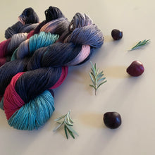 Load image into Gallery viewer, Cherry Hand Dyed Superwash Merino Wool, Cashmere &amp; Nylon Sock Yarn
