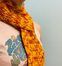 Load image into Gallery viewer, Falling Scarf Crochet Pattern - Sock/Fingering Weight Yarn - One Hank Wonder
