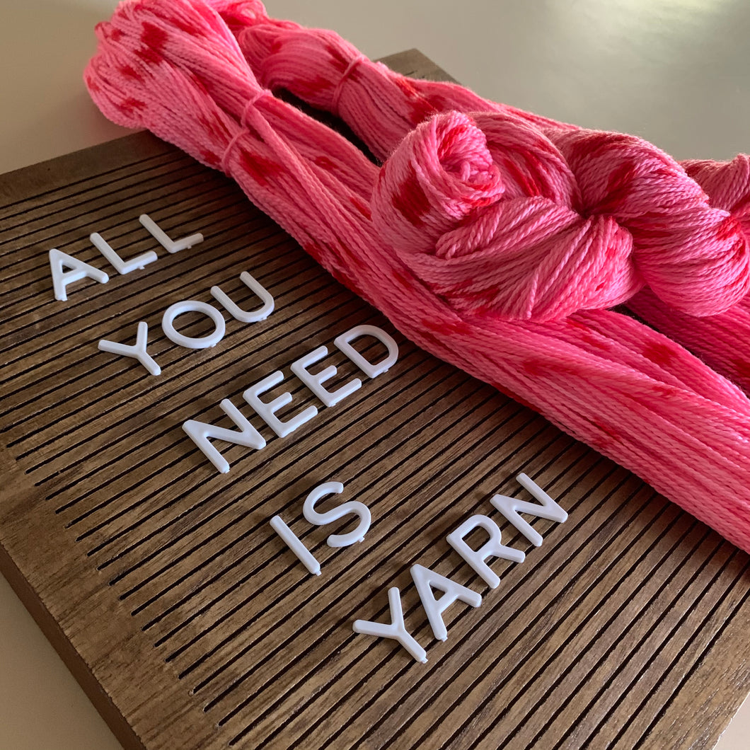 All You Need is Yarn Hand Dyed Superwash 100% Merino Wool Sock Yarn