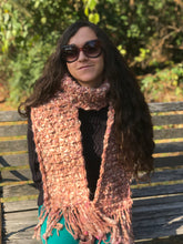 Load image into Gallery viewer, Fourth Time Around Chunky Handmade Scarf in Blush
