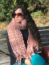 Load image into Gallery viewer, Fourth Time Around Chunky Handmade Scarf in Blush
