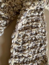 Load image into Gallery viewer, Fourth Time Around Chunky Handmade Scarf in Cream
