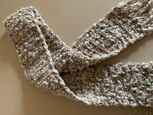 Load image into Gallery viewer, Fourth Time Around Chunky Handmade Scarf in Cream
