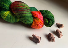 Load image into Gallery viewer, Mornin’ Dart Hand Dyed Superwash Merino Wool, Cashmere &amp; Nylon Sock Yarn
