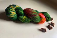 Load image into Gallery viewer, Mornin’ Dart Hand Dyed Superwash Merino Wool, Cashmere &amp; Nylon Sock Yarn
