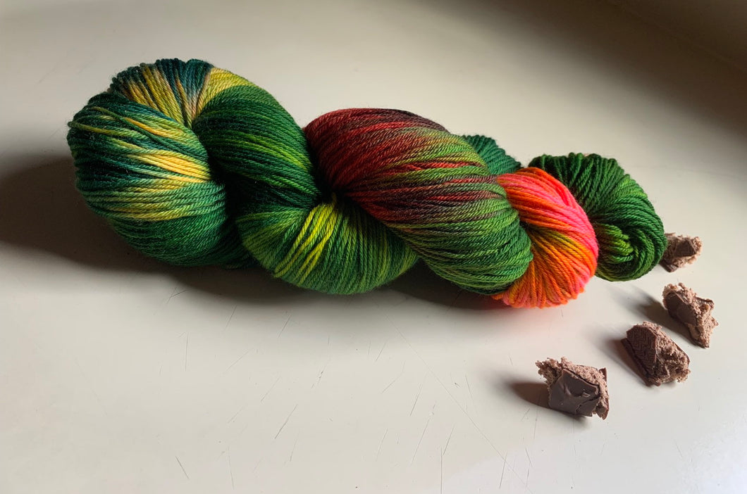 Mornin’ Dart Hand Dyed Superwash Merino Wool, Cashmere & Nylon Sock Yarn