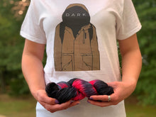 Load image into Gallery viewer, Goodbye (Dark Netflix) Hand Dyed Superwash Merino Wool, Cashmere &amp; Nylon Sock Yarn
