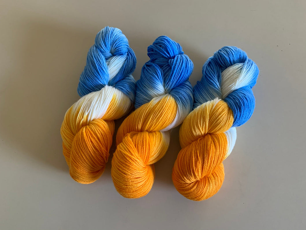 No Regrets Hand Dyed Superwash Merino Wool & Nylon Sock Yarn