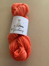 Load image into Gallery viewer, Grapefruit, Juicy Fruit Hand Dyed Superwash Merino Wool &amp; Nylon Sparkle Sock Yarn
