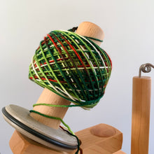 Load image into Gallery viewer, Mistletoe and Holly Hand Dyed Superwash Merino Wool DK Yarn
