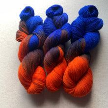 Load image into Gallery viewer, Astronaut in the Ocean Hand Dyed Sparkly Merino Wool &amp; Nylon Superwash Yarn
