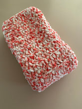 Load image into Gallery viewer, Handmade Never Tear Us Apart Baby Blanket in Strawberry Sprinkles
