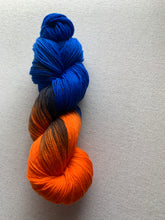 Load image into Gallery viewer, OOAK Variant (Trial 4) of Astronaut in the Ocean Hand Dyed Merino Wool &amp; Nylon Superwash Yarn
