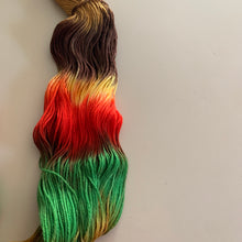 Load image into Gallery viewer, Cheeseburger in Paradise Hand Dyed Superwash Merino Wool, Cashmere &amp; Nylon Sock Yarn
