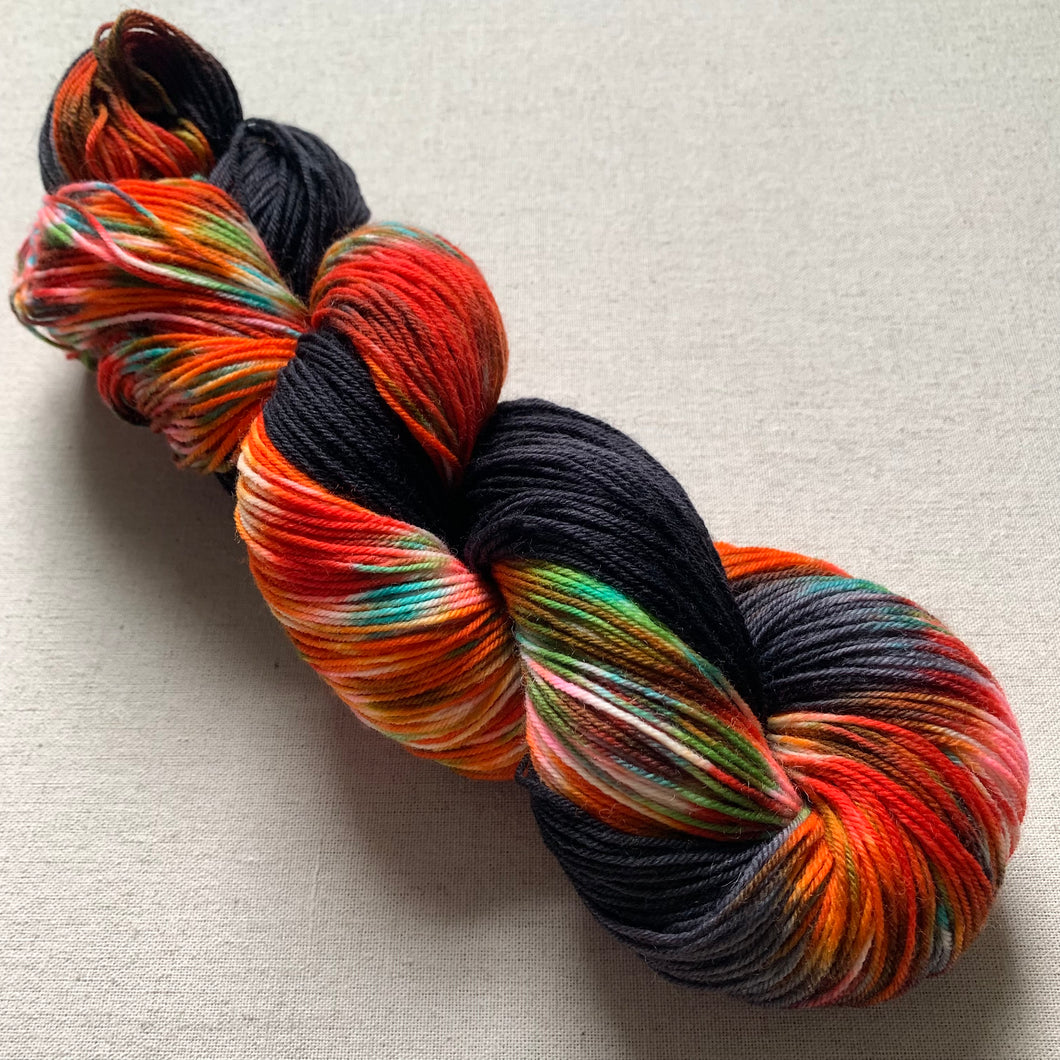 OOAK Variant of Hiiiiiiiii (Trial 1) - Hand Dyed Superwash Merino Wool and Recycled  Nylon Sock Yarn