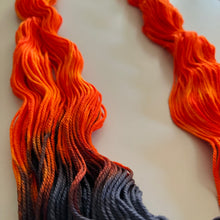 Load image into Gallery viewer, All Burn, No Bridge - Lot 1 - Hand Dyed Superwash Merino Wool DK Yarn
