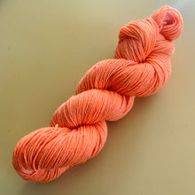 Load image into Gallery viewer, Peach Sky Hand Dyed Superwash Merino Wool &amp; Nylon Sparkle Sock Yarn
