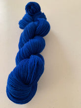 Load image into Gallery viewer, Blue Christmas Hand Dyed Superwash Merino Wool, Cashmere &amp; Nylon Sock Yarn
