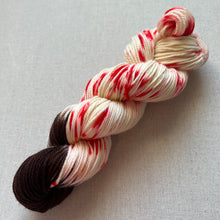 Load image into Gallery viewer, Bark at the Moon - Peppermint Bark - Hand Dyed Superwash - Merino Wool - DK Yarn
