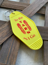 Load image into Gallery viewer, To the Yarn I Go/With the Yarn I Go Motel Key Tags
