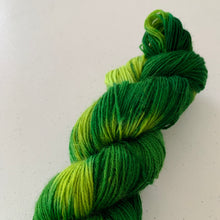 Load image into Gallery viewer, OOAK Variant (Trial 2) of Gaal Leaves Synnax - Hand Dyed Superwash 100% Bluefaced Leicester Sock Yarn
