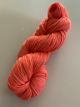 Load image into Gallery viewer, Grapefruit, Juicy Fruit Hand Dyed Superwash Merino Wool &amp; Nylon Sparkle Sock Yarn
