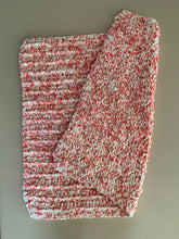 Load image into Gallery viewer, Handmade Never Tear Us Apart Baby Blanket in Strawberry Sprinkles
