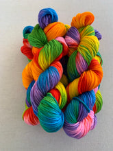 Load image into Gallery viewer, Lollipop Hand Dyed 100% Merino Wool Superwash Worsted Yarn
