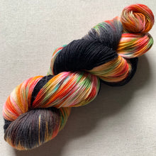 Load image into Gallery viewer, OOAK Variant (Trial 2) of Hiiiiiiiii Hand Dyed Superwash Merino Wool and Recycled  Nylon Sock Yarn
