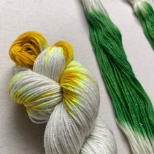 Load image into Gallery viewer, San Francisco (Be Sure to Wear Flowers in Your Hair) Hand Dyed Superwash Merino Wool &amp; Nylon Sparkle Sock Yarn
