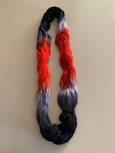 Load image into Gallery viewer, OOAK Variant (Trial 1) of My Game (Harley Quinn) Hand Dyed Superwash Merino Wool &amp; Nylon Sock Yarn
