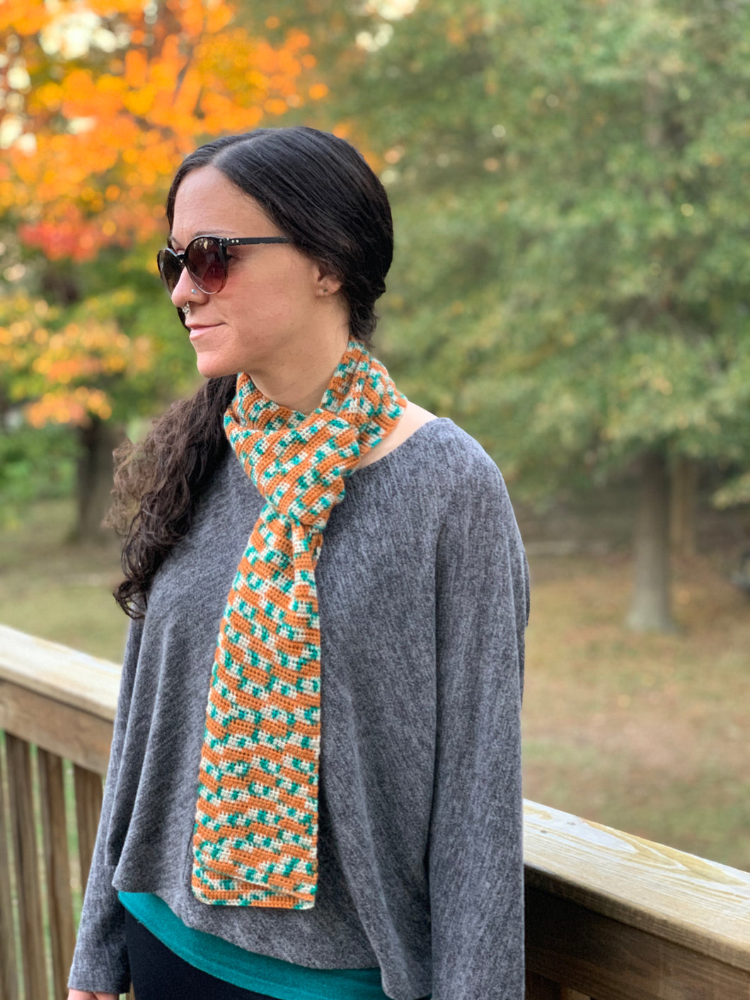 Easy Living Scarf Crochet Pattern - One Hank Wonder