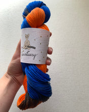 Load image into Gallery viewer, OOAK Variant (Trial 4) of Astronaut in the Ocean Hand Dyed Merino Wool &amp; Nylon Superwash Yarn
