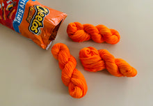 Load image into Gallery viewer, U Can’t Touch This (Cheetos) Hand Dyed Superwash 100% Merino Wool Sock Yarn
